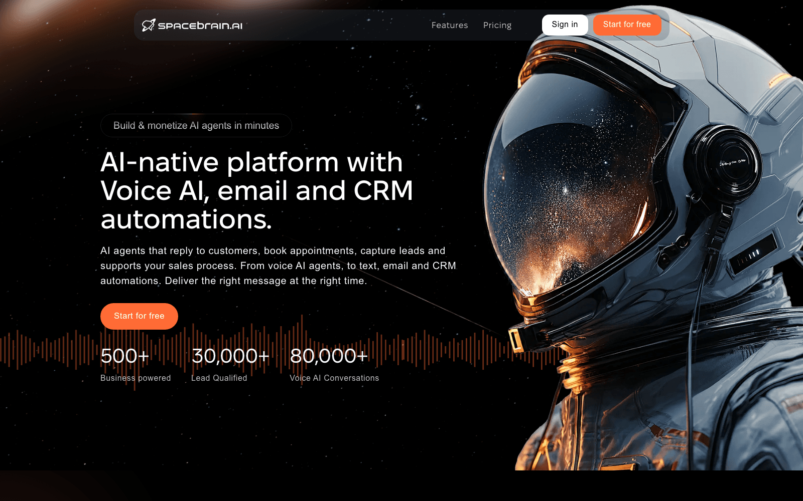 SpaceBrain — AI agent platform for agencies