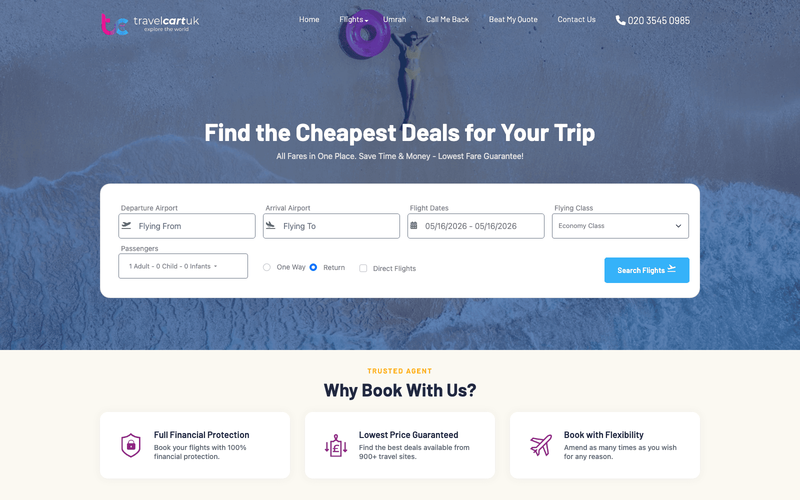 Travel Cart UK — travel booking platform